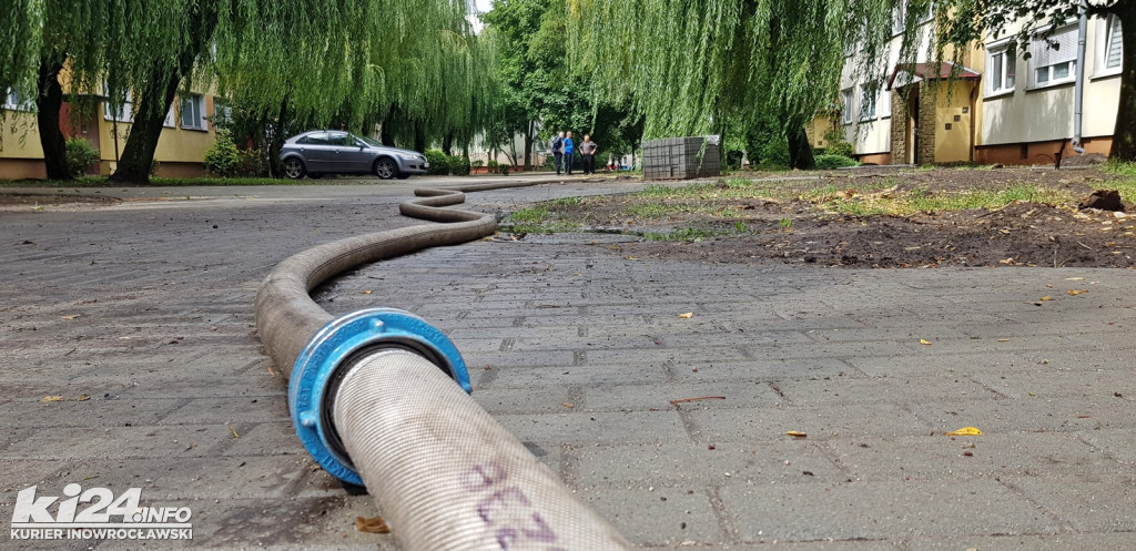 Intensywne deszcze zalewają Inowrocław