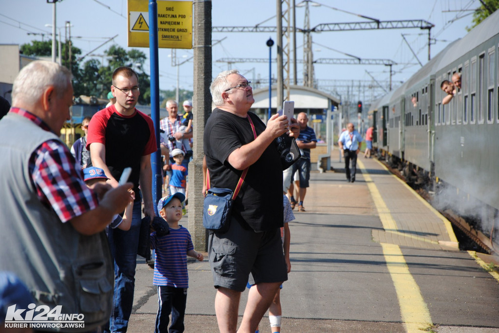 Zabytkowa lokomotywa w Inowrocławiu