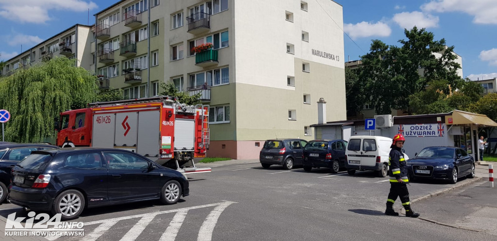 Mężczyzna ewakuowany z zadymionego mieszkania na os. Piastowskim