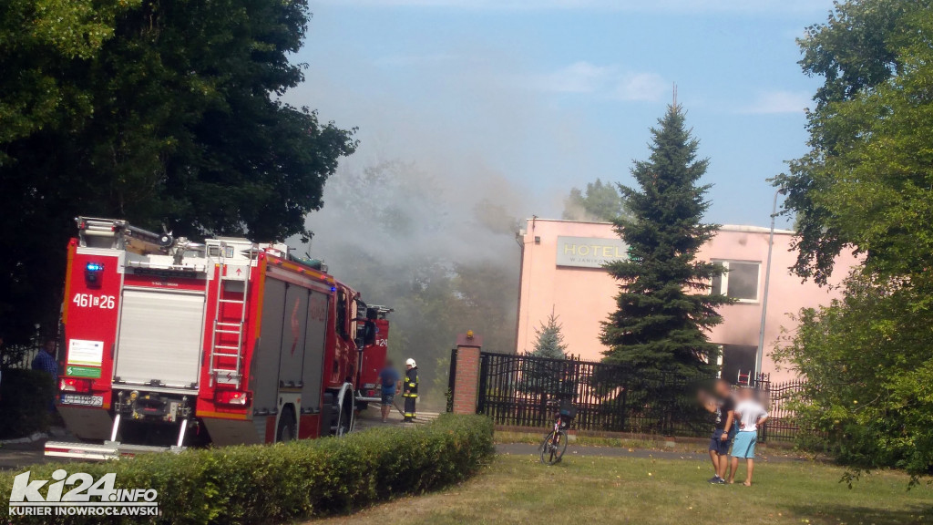 Pożar hotelu w Janikowie