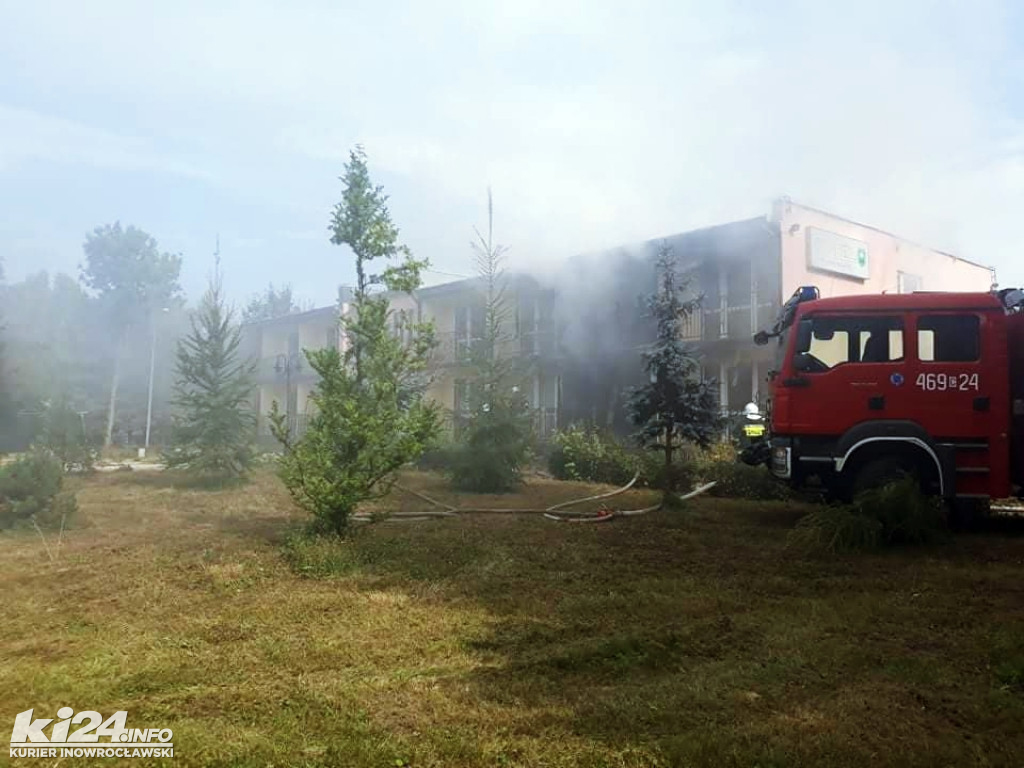 Pożar hotelu w Janikowie