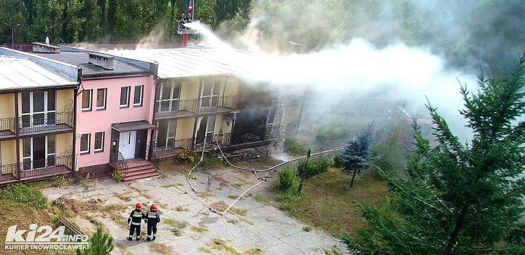 Pożar hotelu w Janikowie