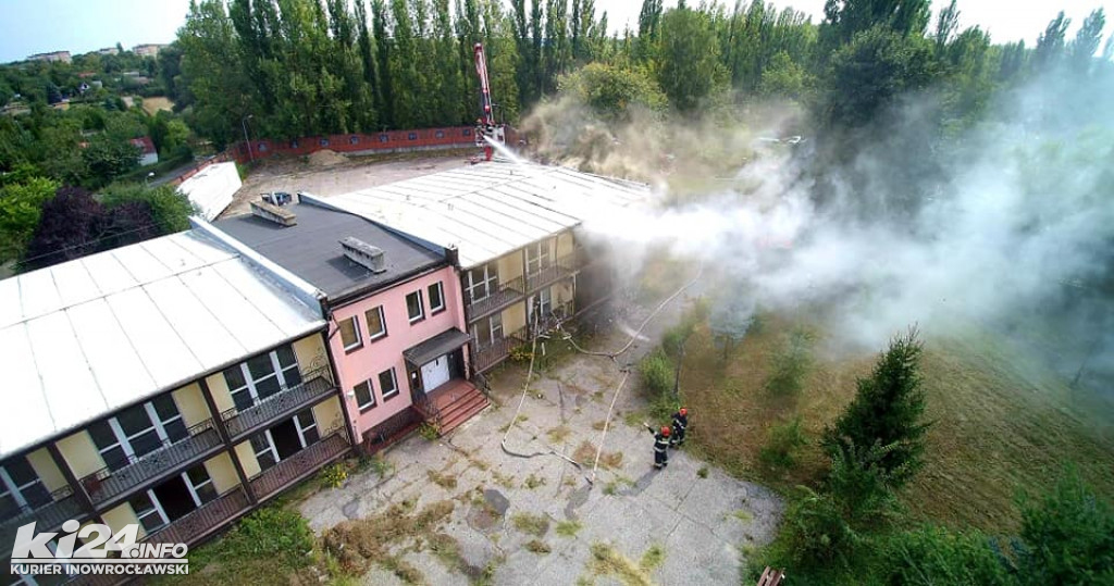 Pożar hotelu w Janikowie
