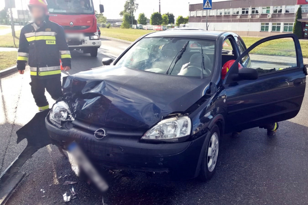 Wypadek na rondzie Marcinkowskiego/Metalowców