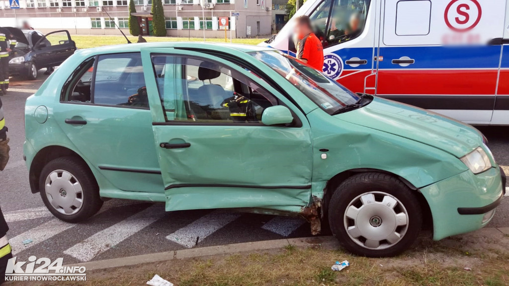 Wypadek na rondzie Marcinkowskiego/Metalowców