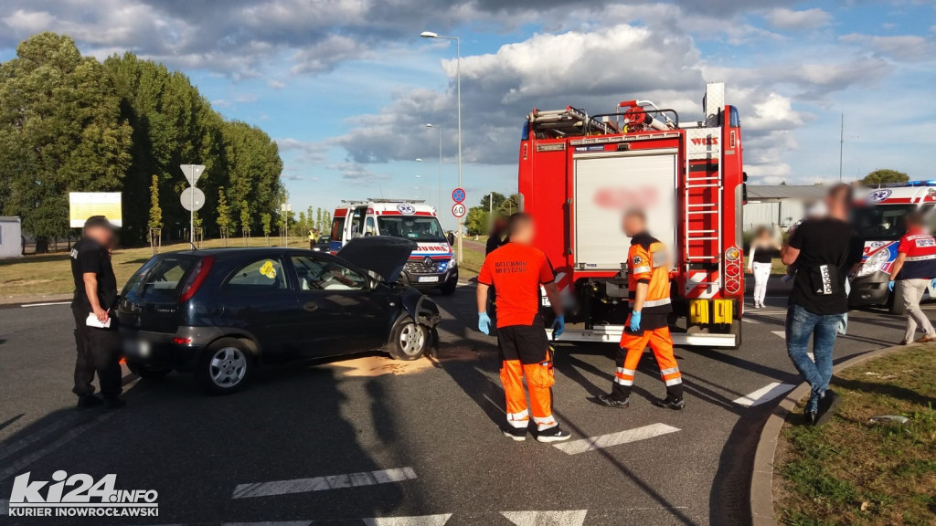 Wypadek na rondzie Marcinkowskiego/Metalowców
