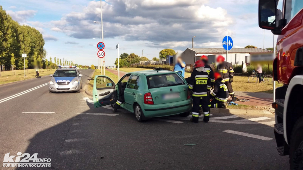 Wypadek na rondzie Marcinkowskiego/Metalowców