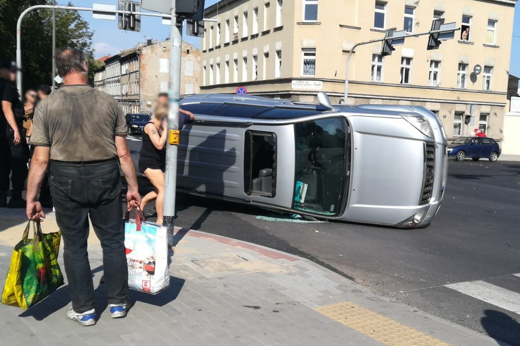 Groźny wypadek na skrzyżowaniu Andrzeja i Św. Ducha