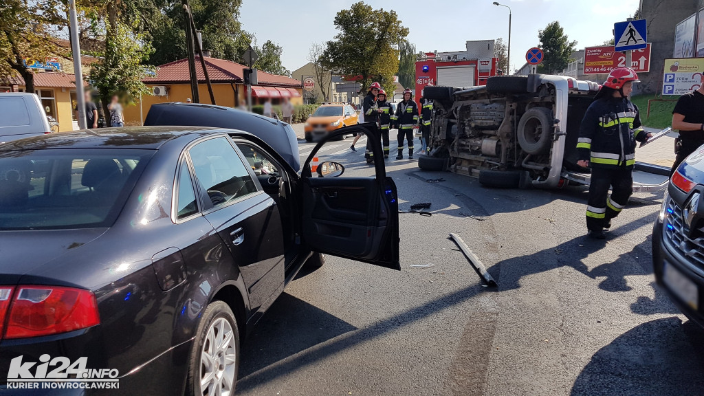Groźny wypadek na skrzyżowaniu Andrzeja i Św. Ducha