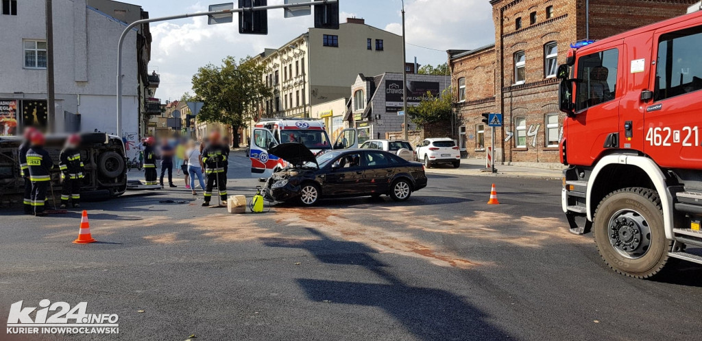 Groźny wypadek na skrzyżowaniu Andrzeja i Św. Ducha