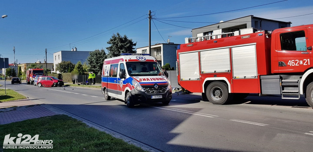 Wypadek motocyklisty na ul. Św. Ducha