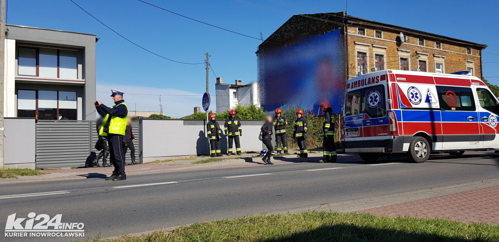 Wypadek motocyklisty na ul. Św. Ducha