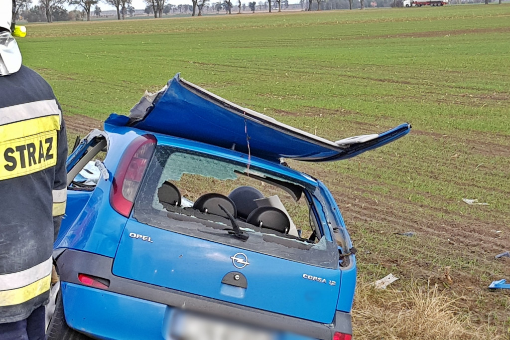 Wypadek drogowy w Kołudzie Wielkiej