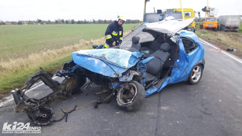 Wypadek drogowy w Kołudzie Wielkiej