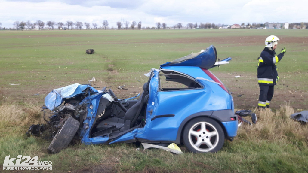 Wypadek drogowy w Kołudzie Wielkiej