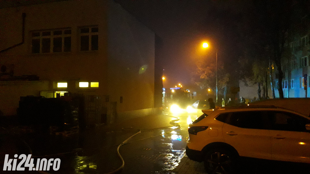 Pożar w markecie na osiedlu Piastowskim