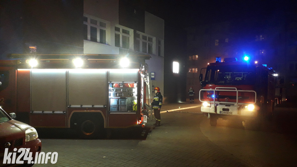 Pożar w markecie na osiedlu Piastowskim