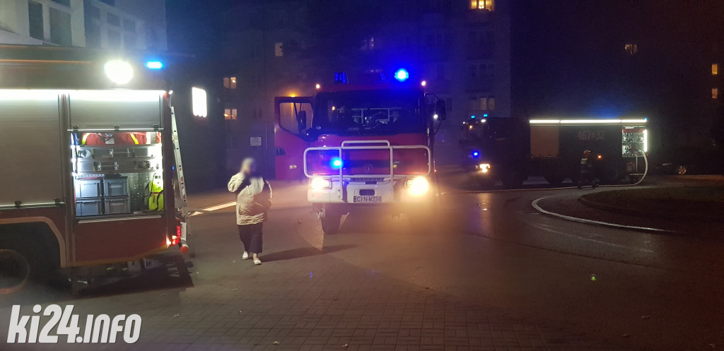 Pożar w markecie na osiedlu Piastowskim