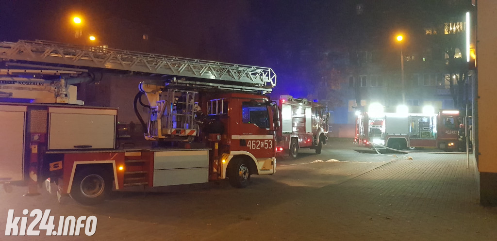 Pożar w markecie na osiedlu Piastowskim