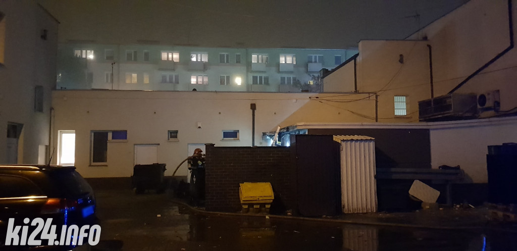 Pożar w markecie na osiedlu Piastowskim
