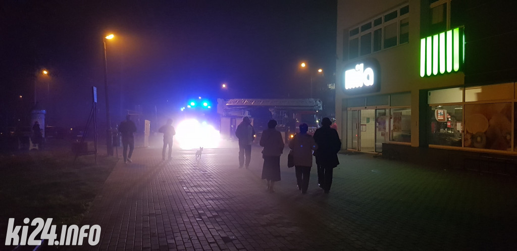 Pożar w markecie na osiedlu Piastowskim