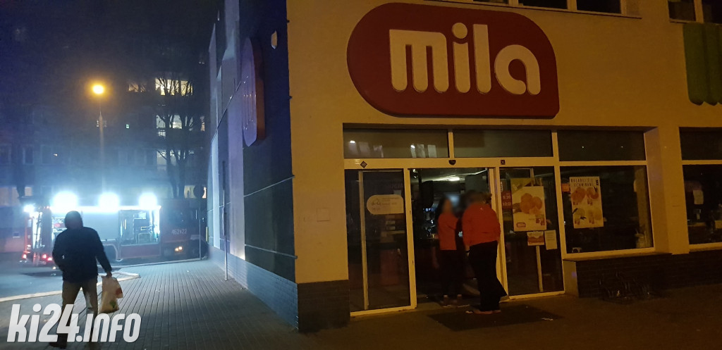 Pożar w markecie na osiedlu Piastowskim