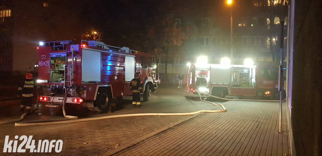 Pożar w markecie na osiedlu Piastowskim