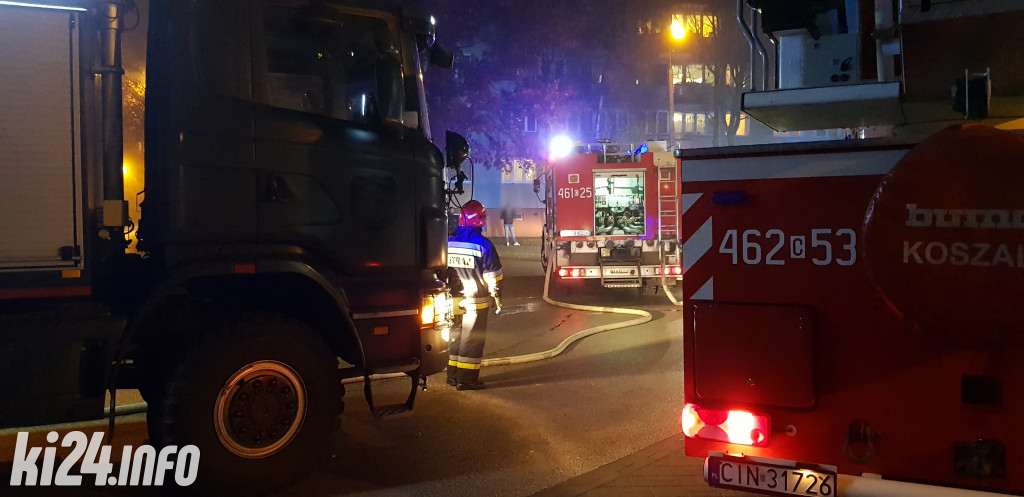 Pożar w markecie na osiedlu Piastowskim