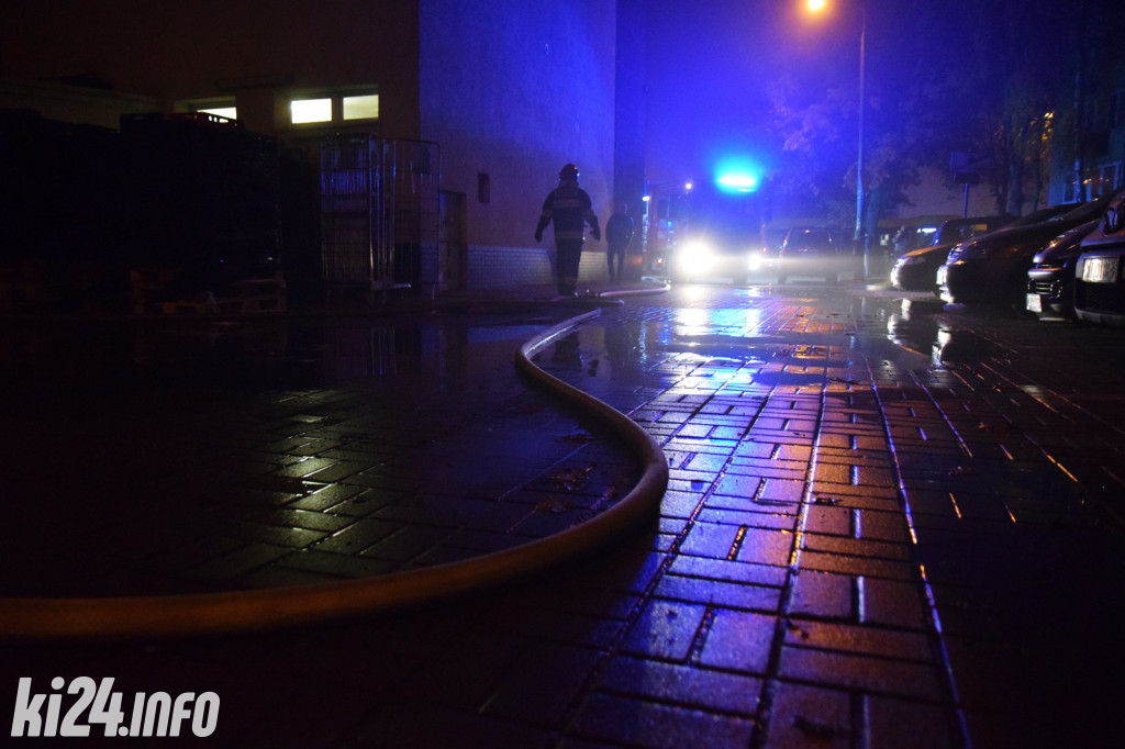 Pożar w markecie na osiedlu Piastowskim
