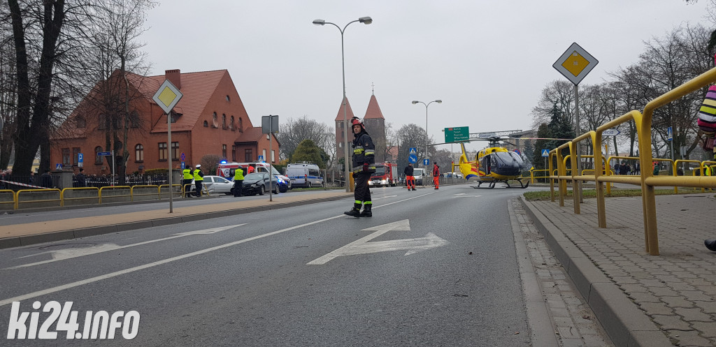 Groźna kraksa w centrum Inowrocławia