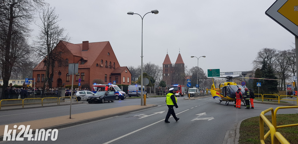 Groźna kraksa w centrum Inowrocławia