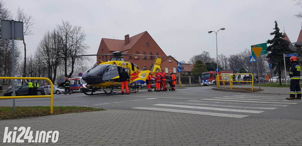 Groźna kraksa w centrum Inowrocławia