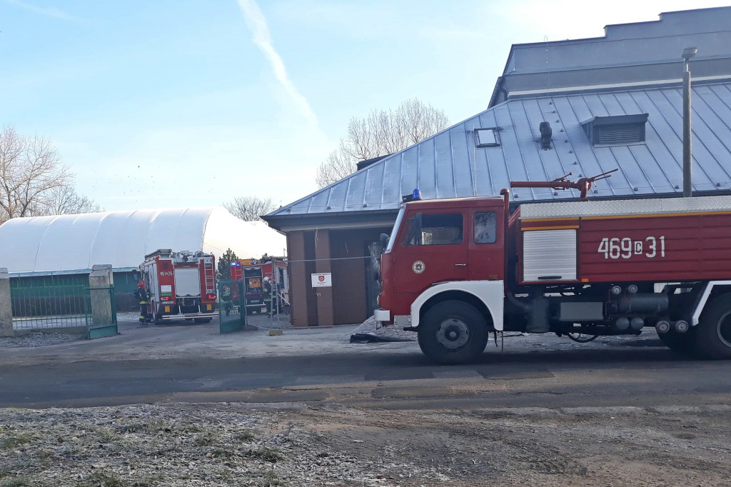 Pożar w remontowanej hali w Mątwach