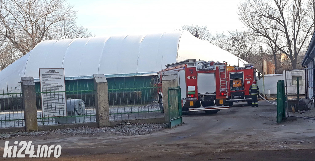 Pożar w remontowanej hali w Mątwach