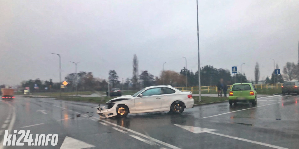 Kolizja na rąbińskim skrzyżowaniu