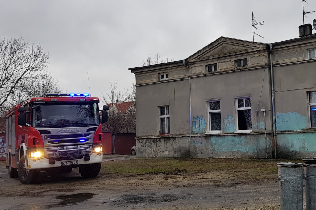 Pożar w kamienicy przy Poznańskiej
