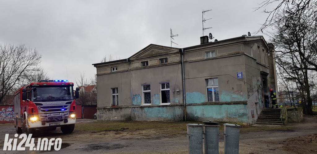 Pożar w kamienicy przy Poznańskiej