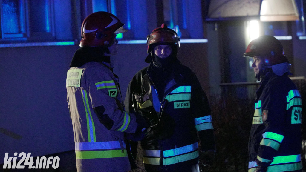 Pożar w bloku przy Krzywoustego