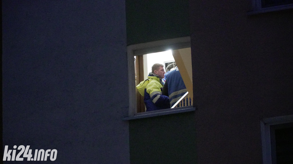 Pożar w bloku przy Krzywoustego