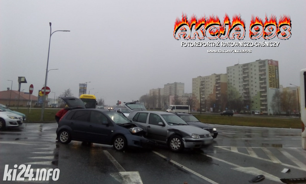 Kolizja na rąbińskim skrzyżowaniu