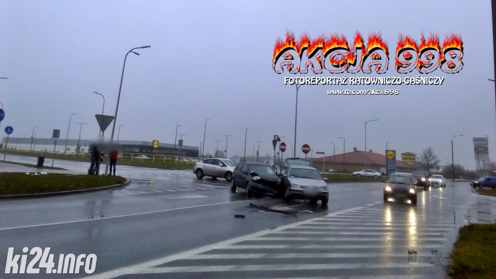 Kolizja na rąbińskim skrzyżowaniu