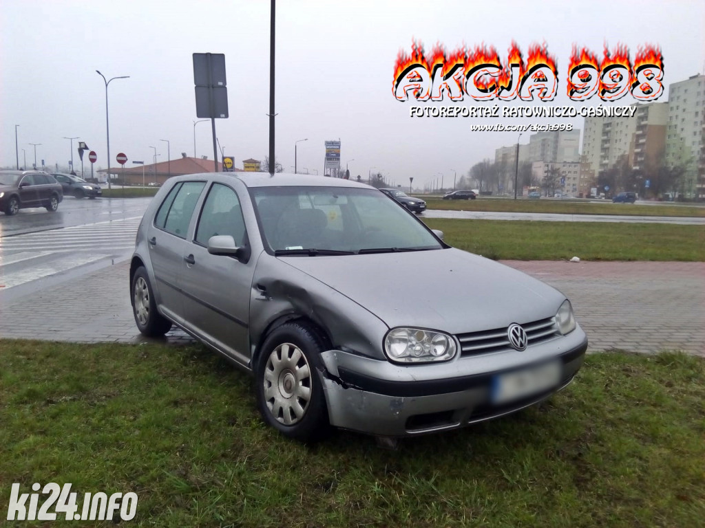 Kolizja na rąbińskim skrzyżowaniu