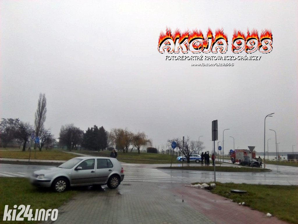 Kolizja na rąbińskim skrzyżowaniu