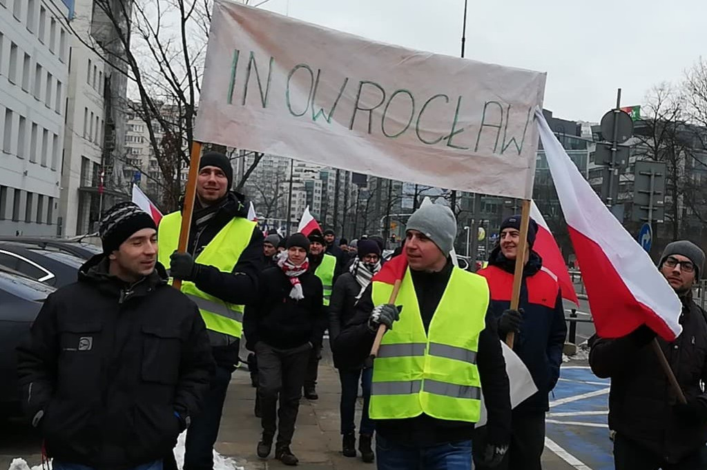 Protest rolników w Warszawie