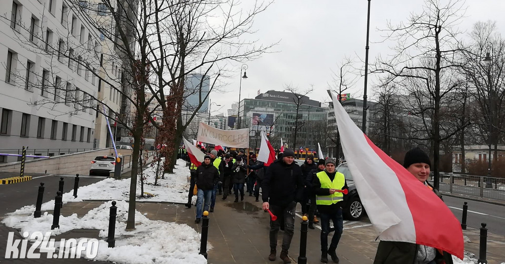 Protest rolników w Warszawie