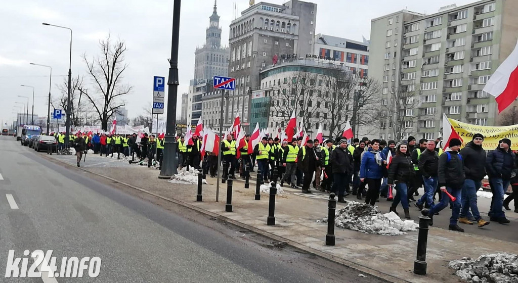 Protest rolników w Warszawie
