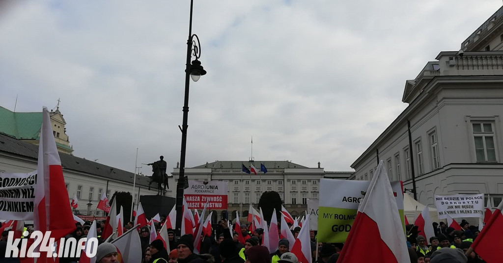 Protest rolników w Warszawie
