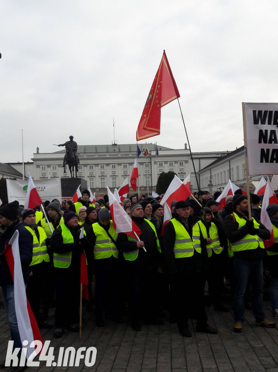 Protest rolników w Warszawie