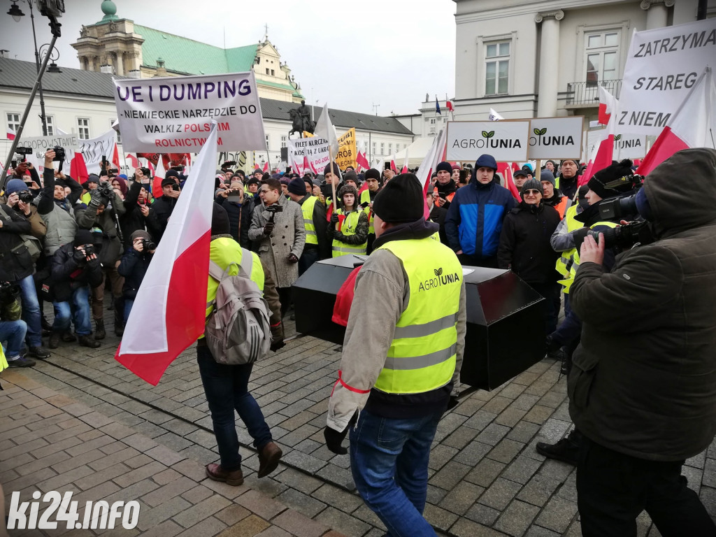 Protest rolników w Warszawie