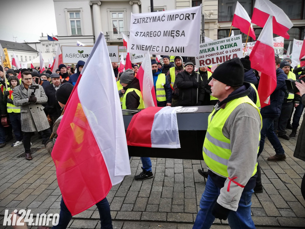Protest rolników w Warszawie